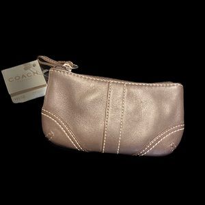 Brown Coach change purse
